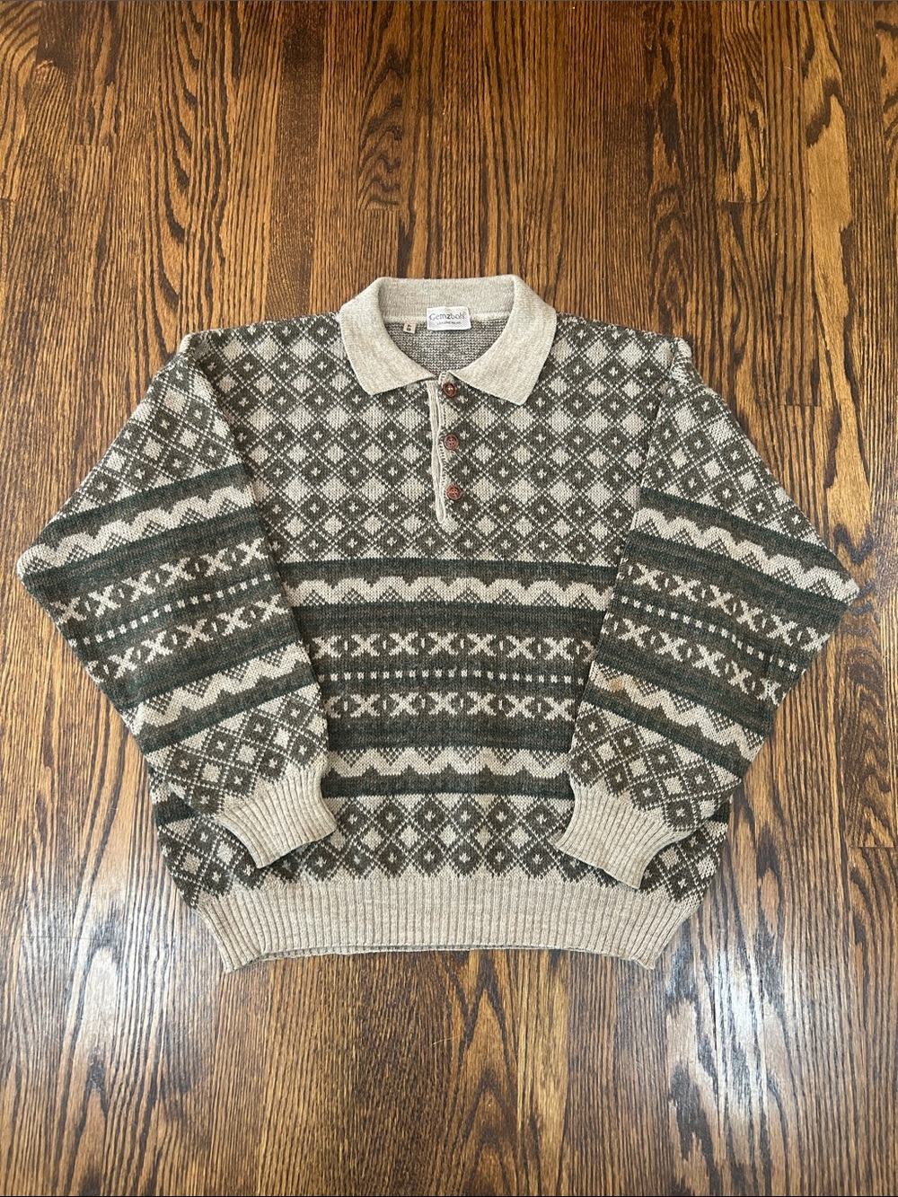 Vintage 90s Wool Blend Knit Sweater